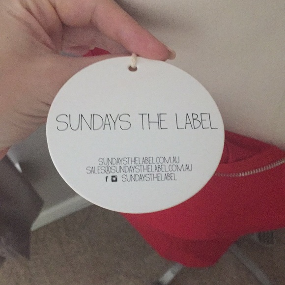 Deep Red Cocktail Dress - Picture 5 of 6